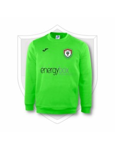 SUDADERA VERDE FLUOR LOGO CLUB + PATROCINADOR