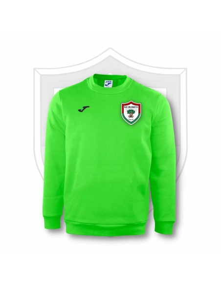 SUDADERA VERDE FLUOR LOGO CLUB